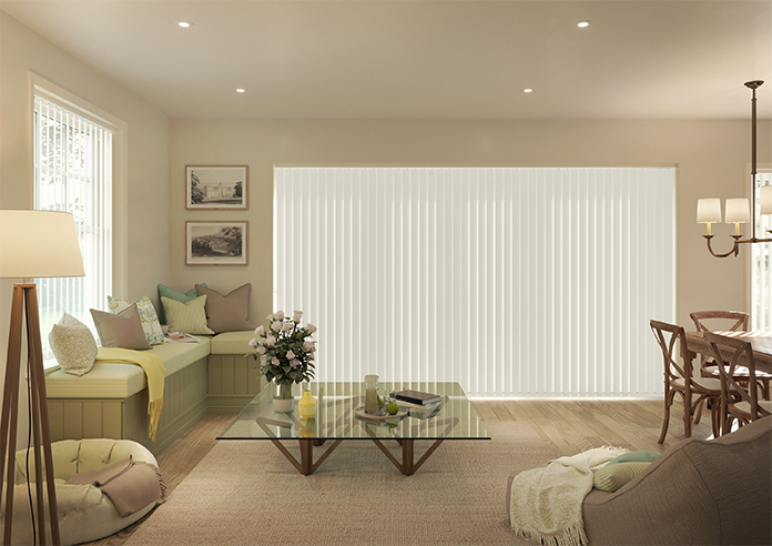 Toulouse (Blackout), Textured Cream - Vertical Blind - Image 9
